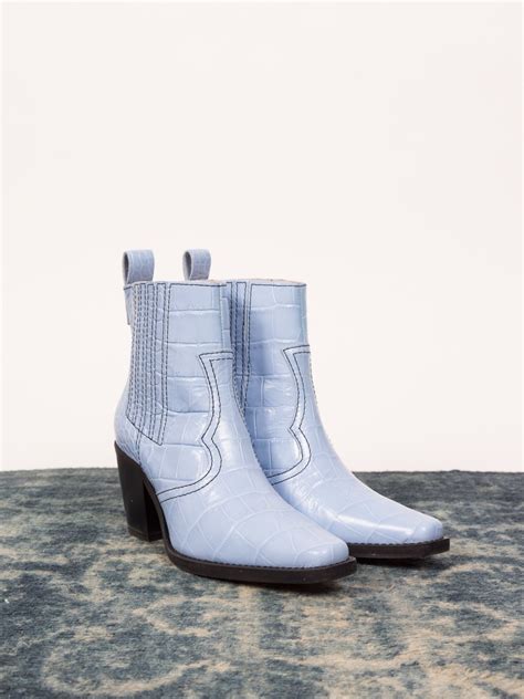 ganni western ankle boots sale
